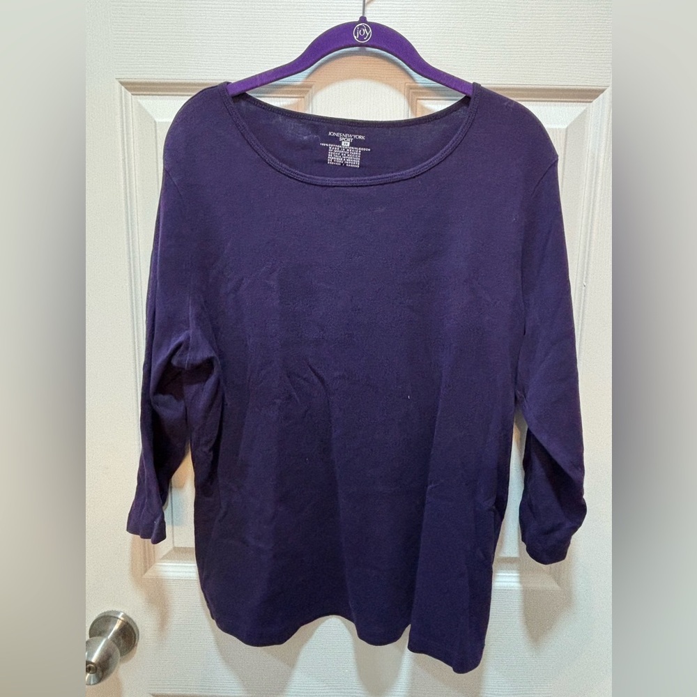 Women’s Jones New York Sport 3/4 Sleeve Shirt Size 2X